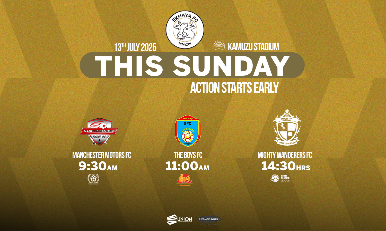 Triple Header at Kamuzu Stadium This Sunday!
